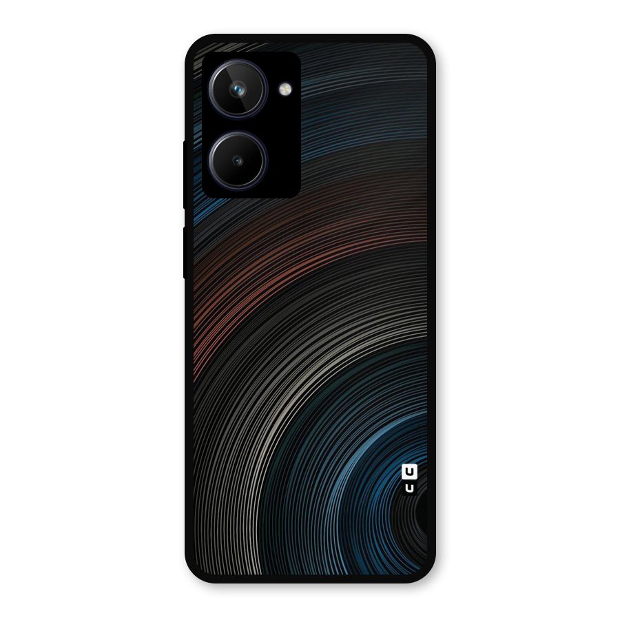Dark Shade Swirls Metal Back Case for Realme 10