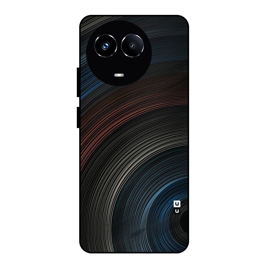 Dark Shade Swirls Metal Back Case for Realme 11 5G
