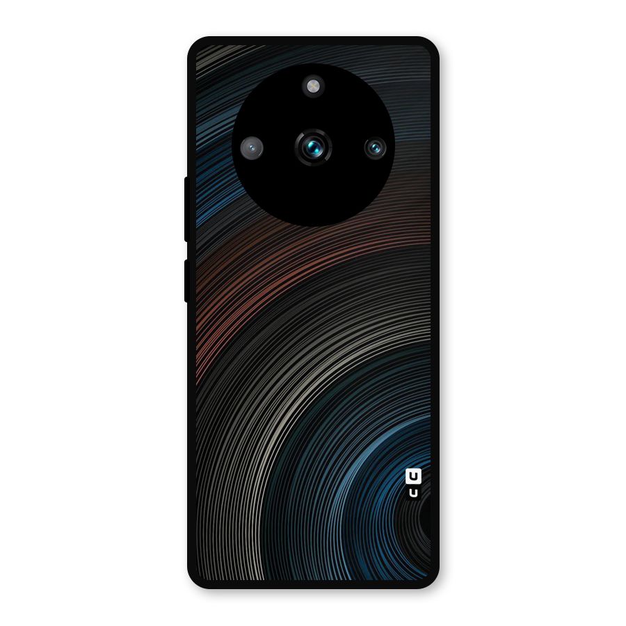 Dark Shade Swirls Metal Back Case for Realme 11 Pro