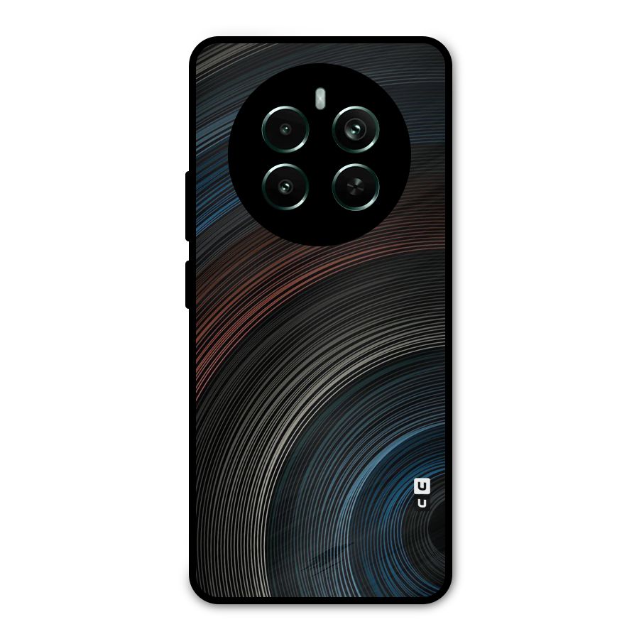 Dark Shade Swirls Metal Back Case for Realme 12 Pro Plus