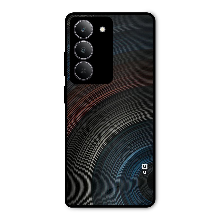 Dark Shade Swirls Metal Back Case for Realme 14x