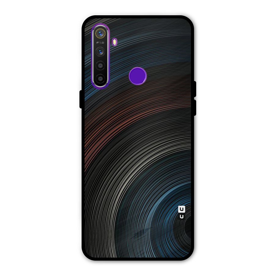 Dark Shade Swirls Metal Back Case for Realme 5i