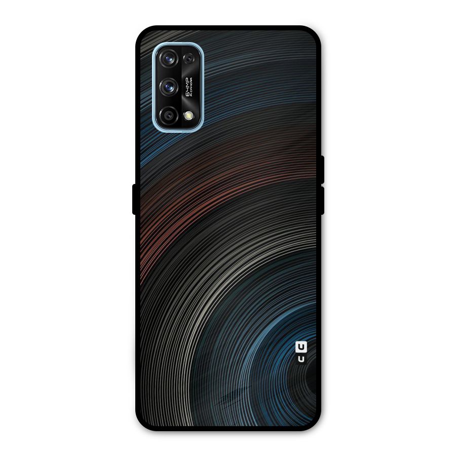 Dark Shade Swirls Metal Back Case for Realme 7 Pro