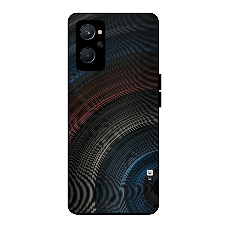 Dark Shade Swirls Metal Back Case for Realme 9i 5G