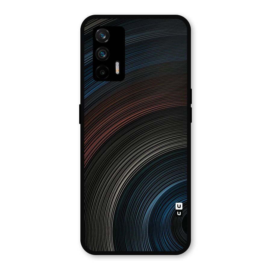 Dark Shade Swirls Metal Back Case for Realme GT 5G
