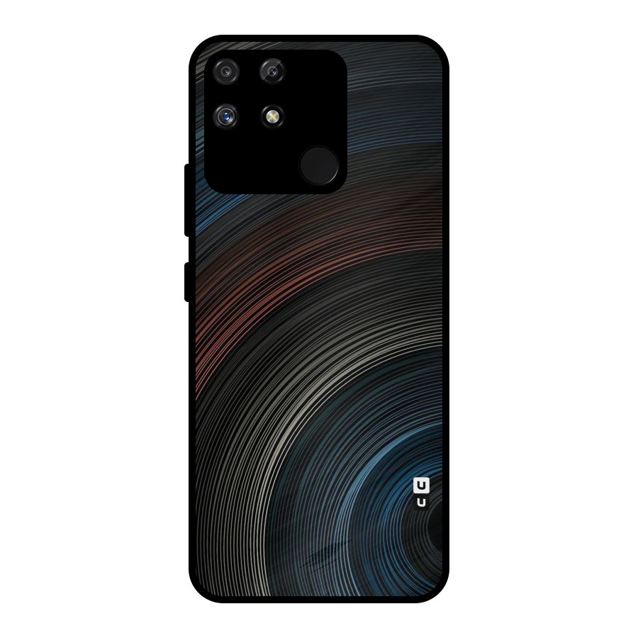 Dark Shade Swirls Metal Back Case for Realme Narzo 50A