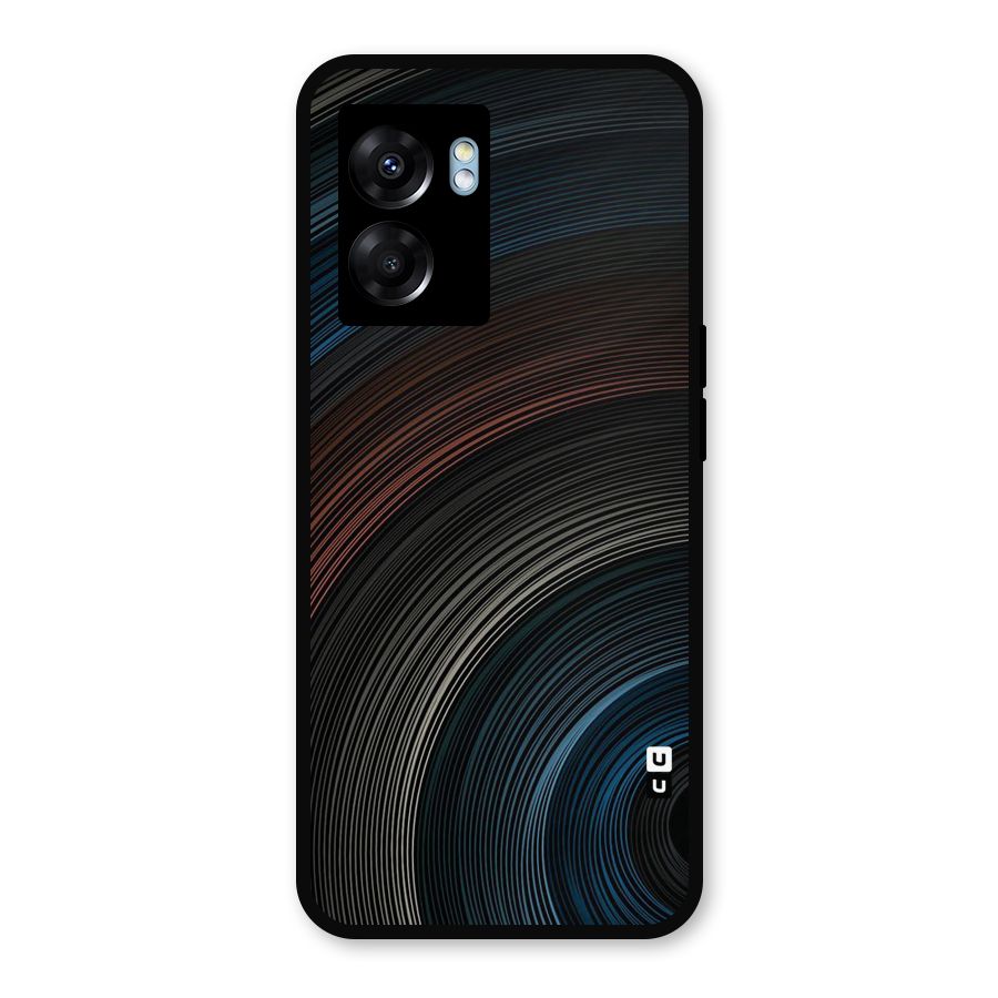 Dark Shade Swirls Metal Back Case for Realme Narzo 50 5G