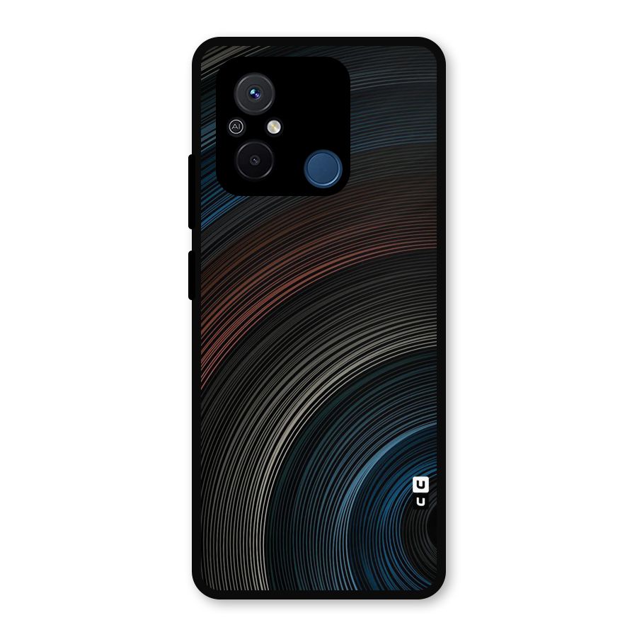 Dark Shade Swirls Metal Back Case for Redmi 12C