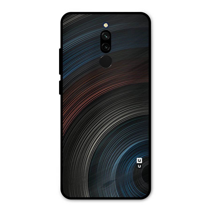 Dark Shade Swirls Metal Back Case for Redmi 8