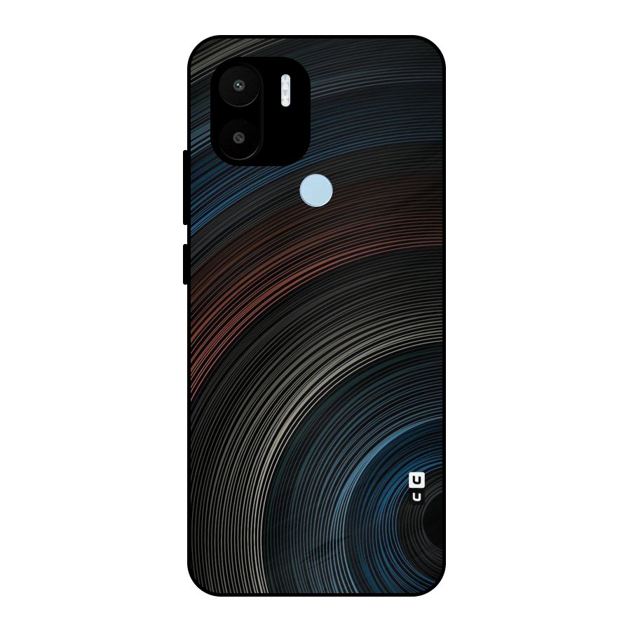 Dark Shade Swirls Metal Back Case for Redmi A2+