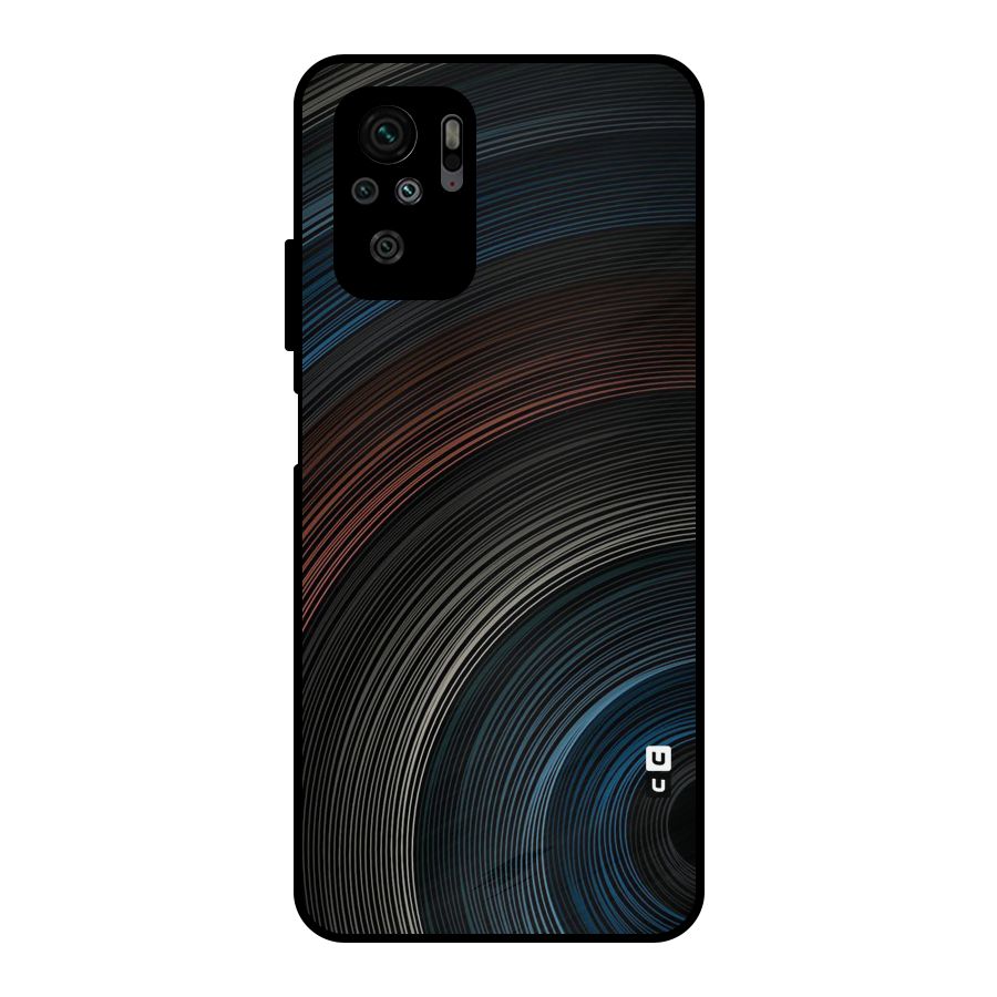 Dark Shade Swirls Metal Back Case for Redmi Note 10S