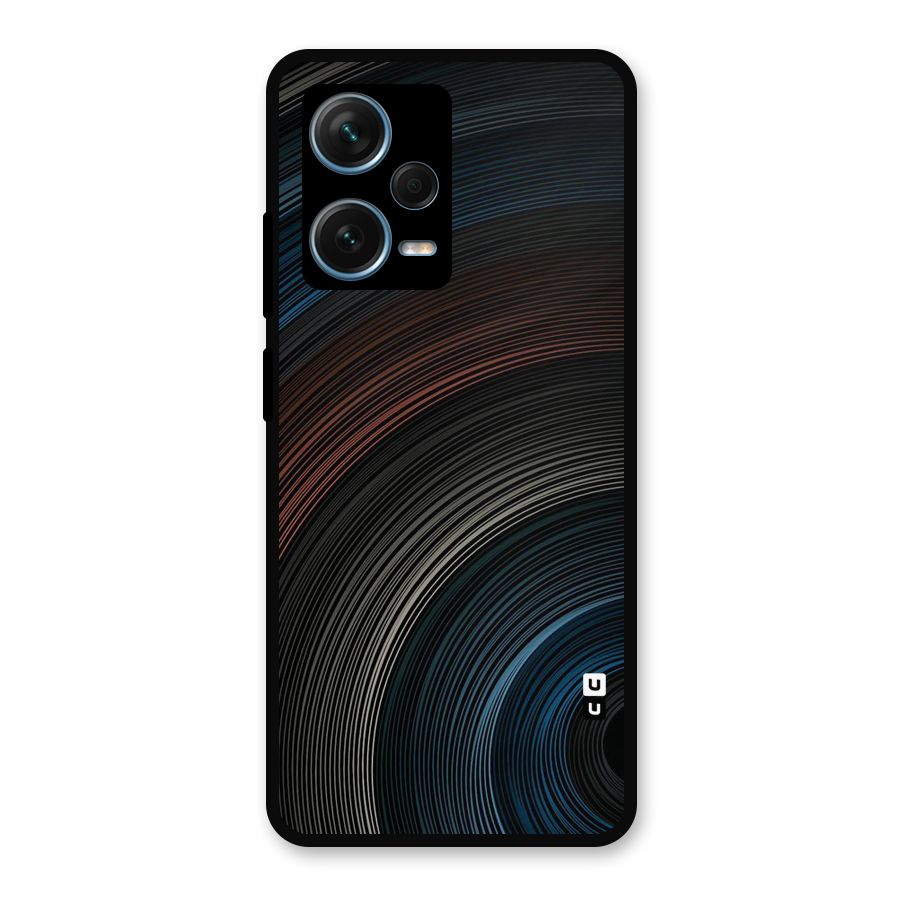 Dark Shade Swirls Metal Back Case for Redmi Note 12 Pro Plus 5G