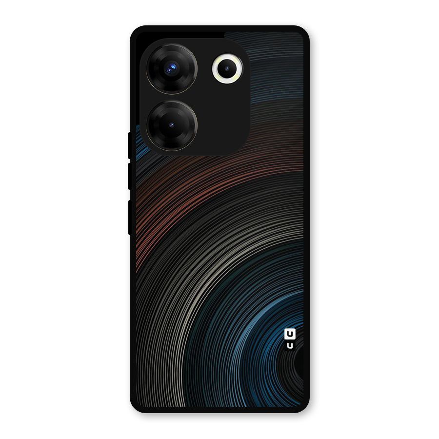Dark Shade Swirls Metal Back Case for Tecno Camon 20 Pro