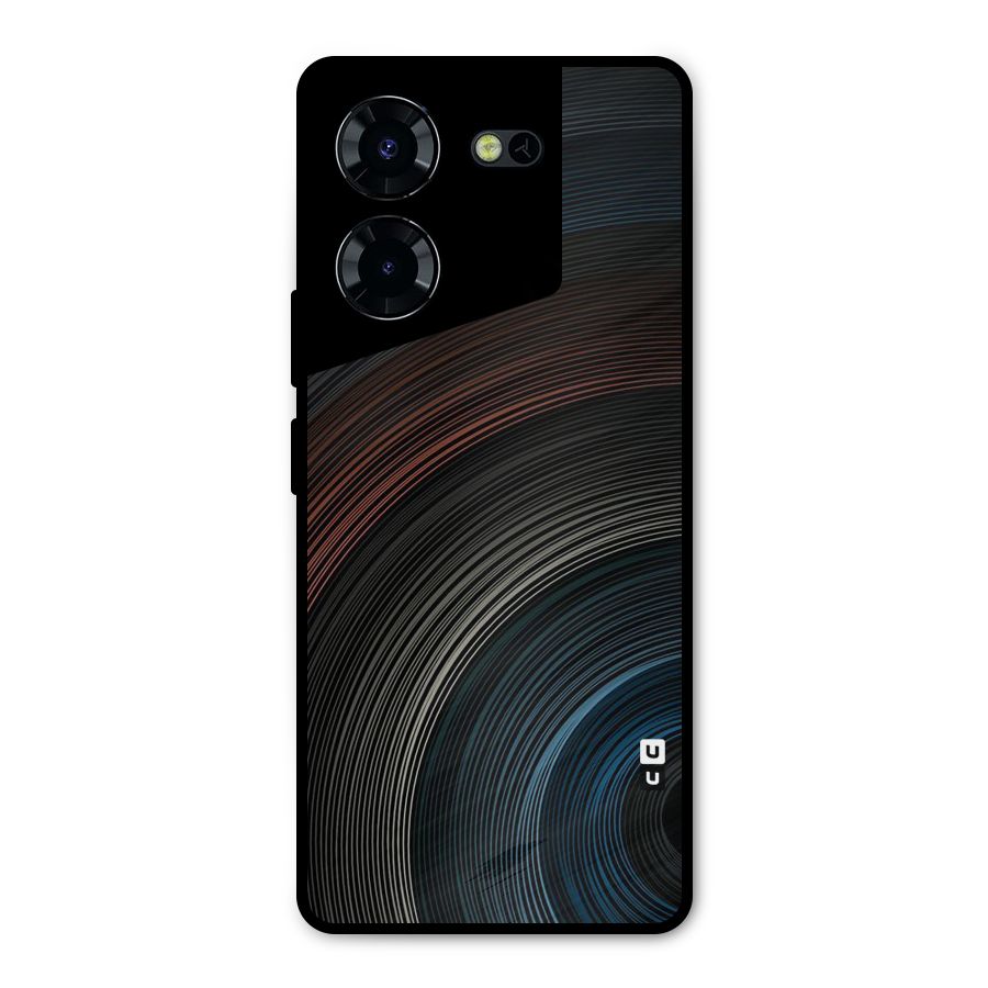 Dark Shade Swirls Metal Back Case for Tecno Pova 5 Pro 5G