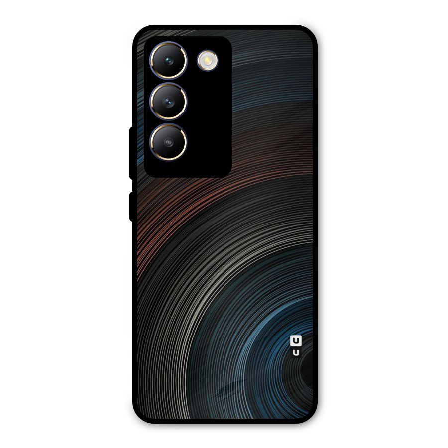 Dark Shade Swirls Metal Back Case for Vivo T3 5G