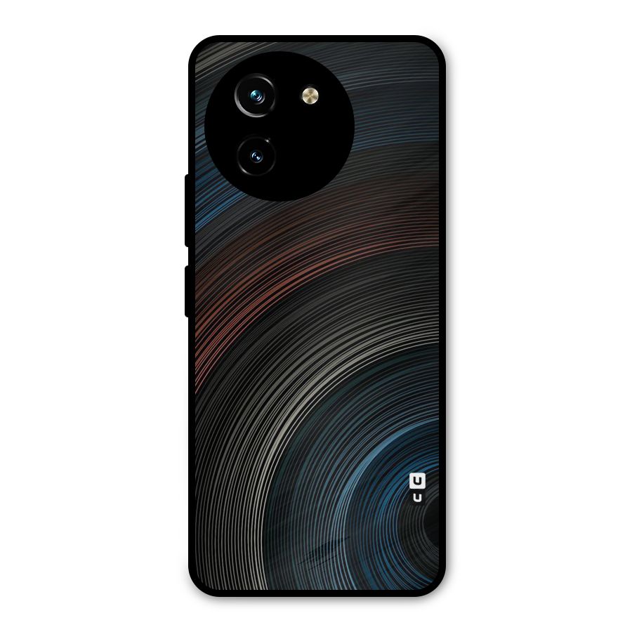 Dark Shade Swirls Metal Back Case for Vivo T3x