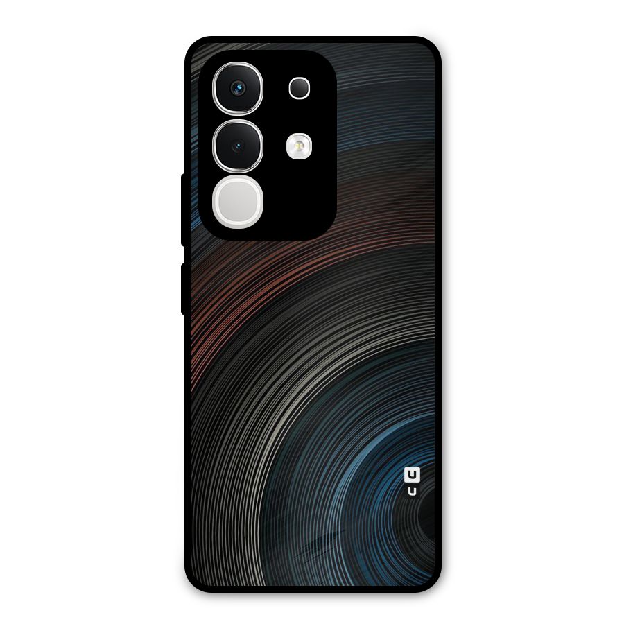 Dark Shade Swirls Metal Back Case for Vivo T4x
