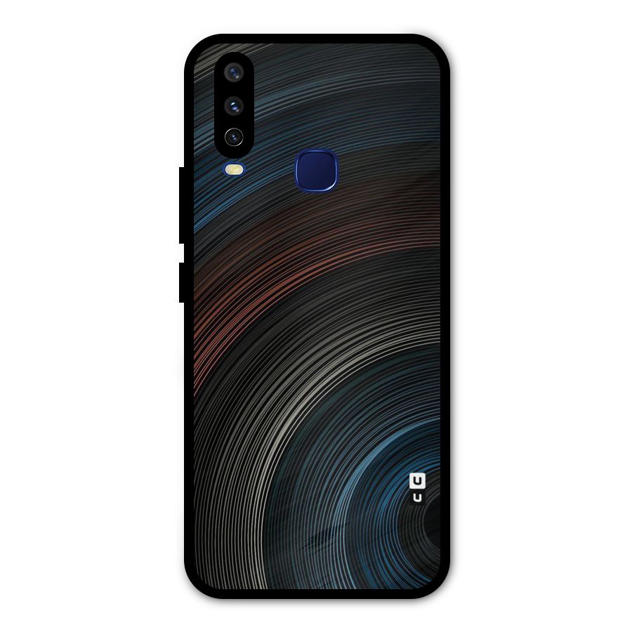 Dark Shade Swirls Metal Back Case for Vivo V17
