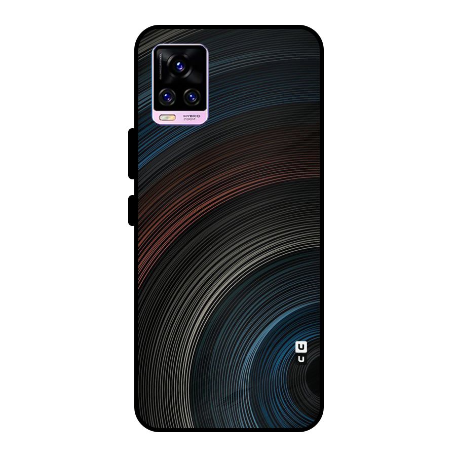 Dark Shade Swirls Metal Back Case for Vivo V20 Pro