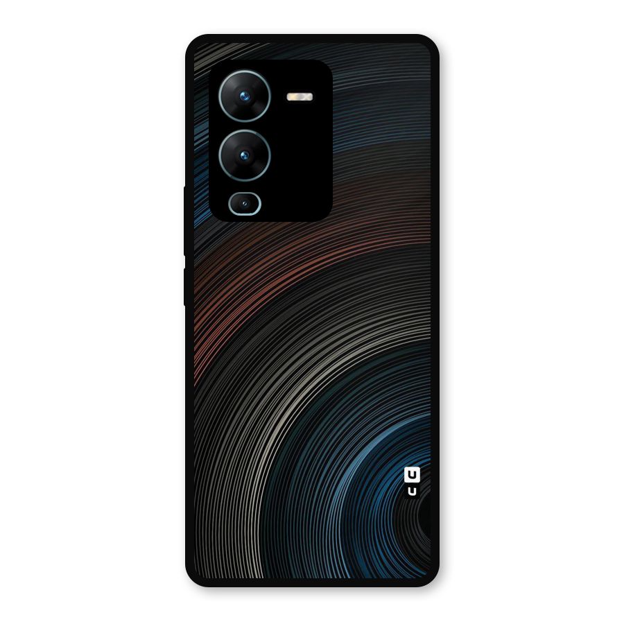 Dark Shade Swirls Metal Back Case for Vivo V25 Pro