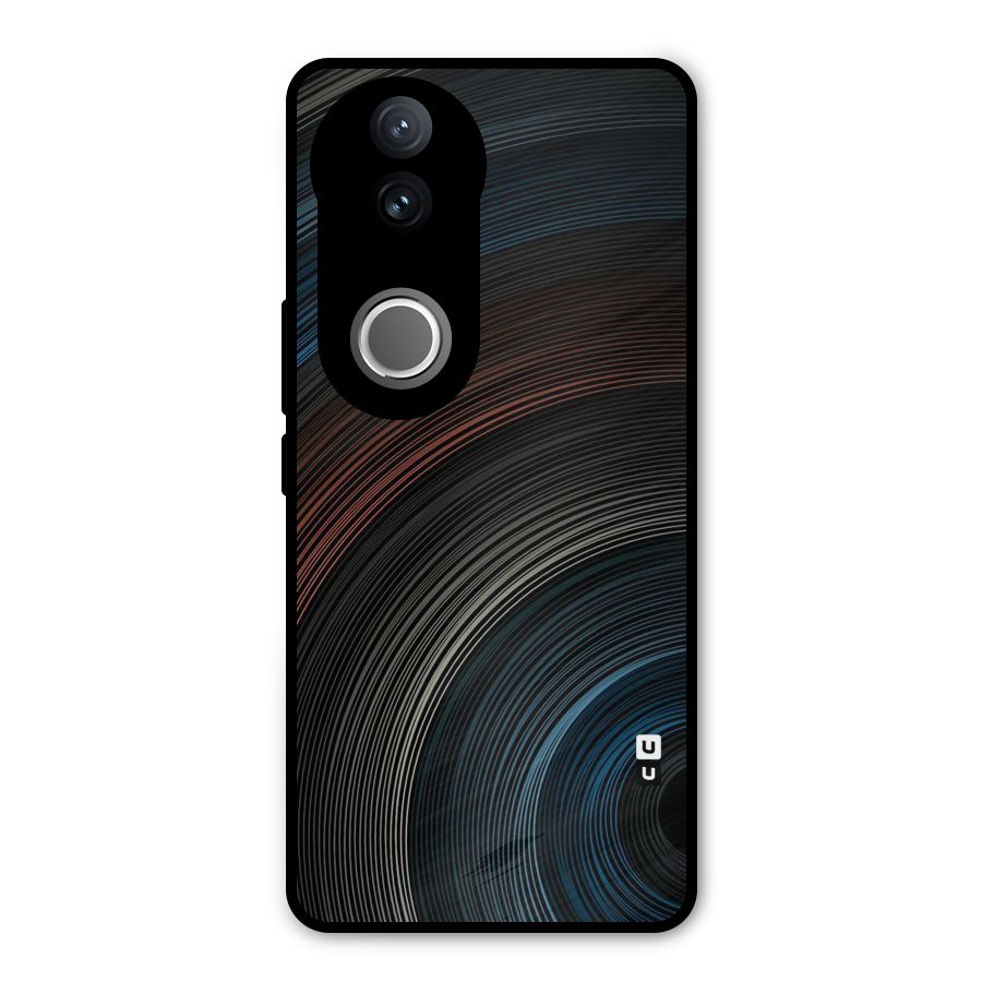 Dark Shade Swirls Metal Back Case for Vivo V50e