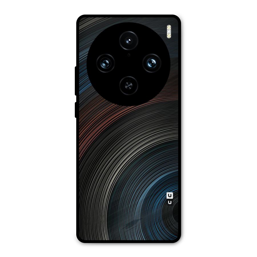 Dark Shade Swirls Metal Back Case for Vivo X100 Pro