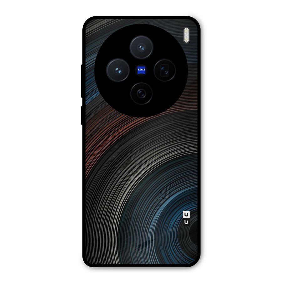 Dark Shade Swirls Metal Back Case for Vivo X200