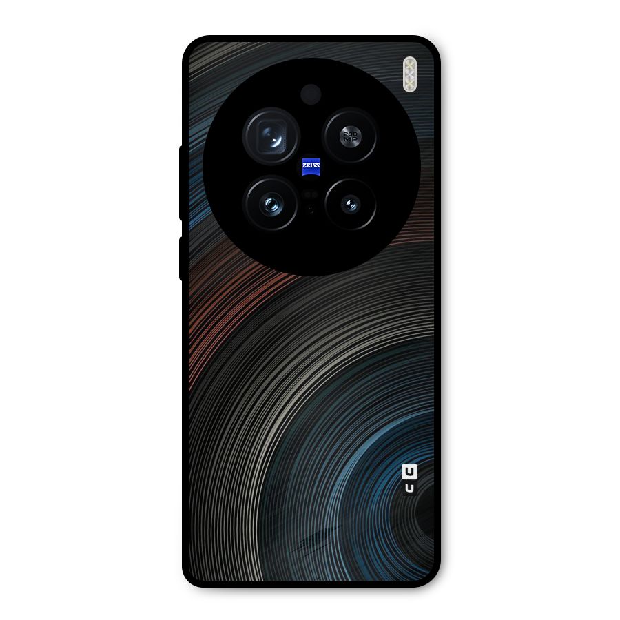 Dark Shade Swirls Metal Back Case for Vivo X200 Pro