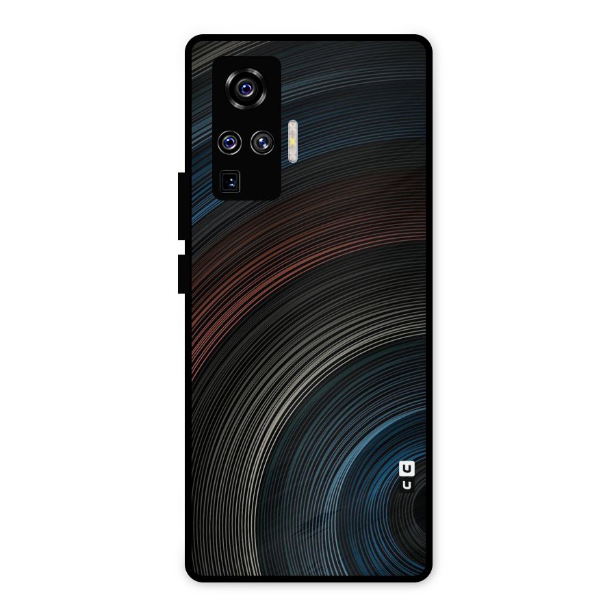 Dark Shade Swirls Metal Back Case for Vivo X50 Pro