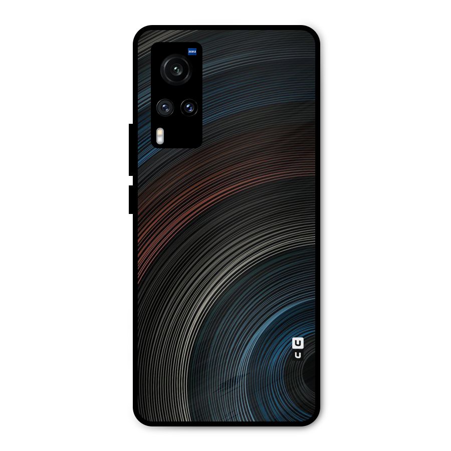Dark Shade Swirls Metal Back Case for Vivo X60