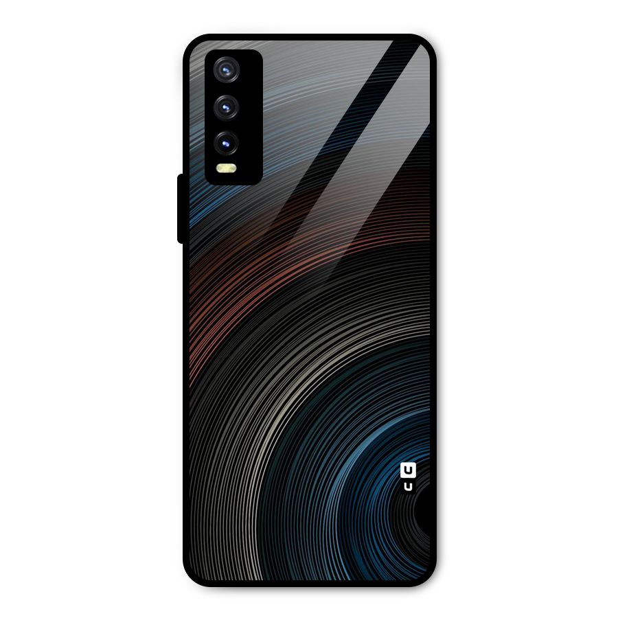 Dark Shade Swirls Metal Back Case for Vivo Y20
