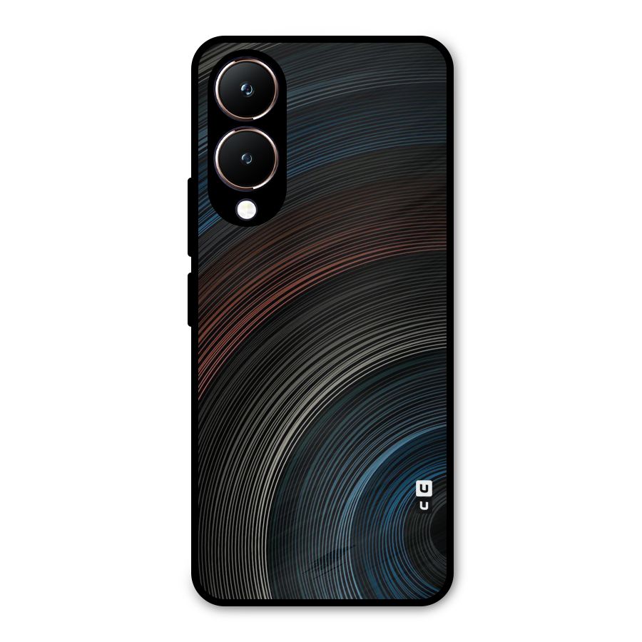 Dark Shade Swirls Metal Back Case for Vivo Y28