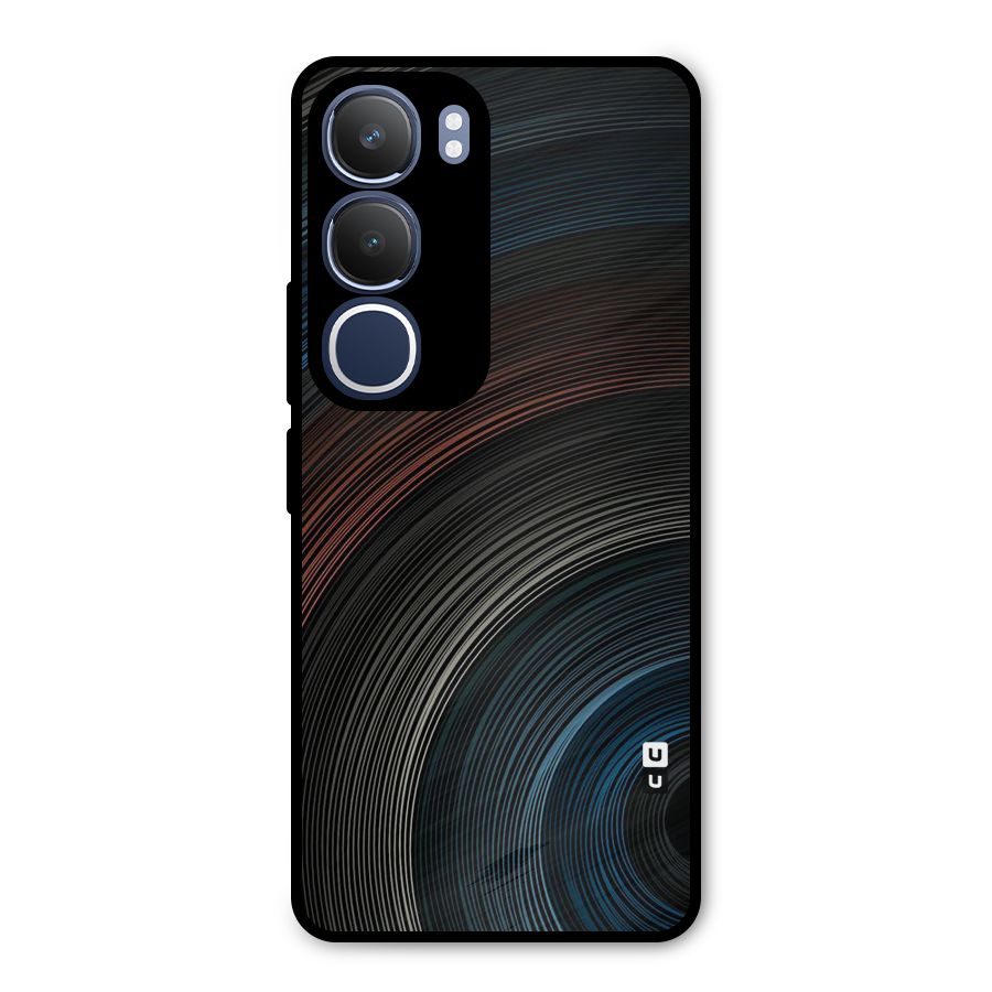 Dark Shade Swirls Metal Back Case for Vivo Y29