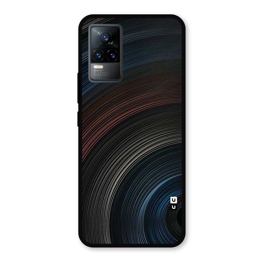 Dark Shade Swirls Metal Back Case for Vivo Y73