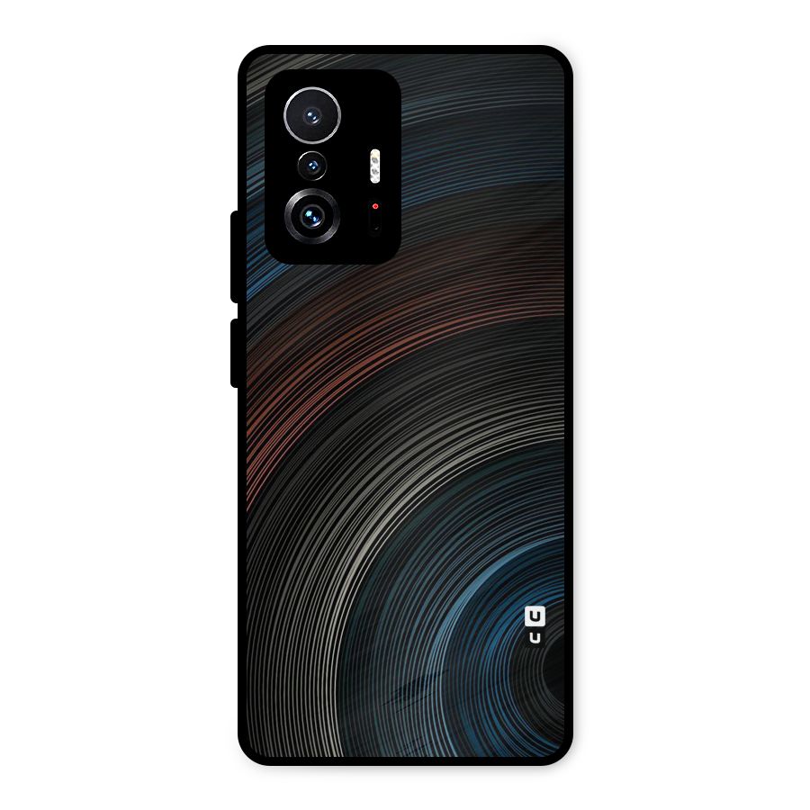 Dark Shade Swirls Metal Back Case for Xiaomi 11T Pro