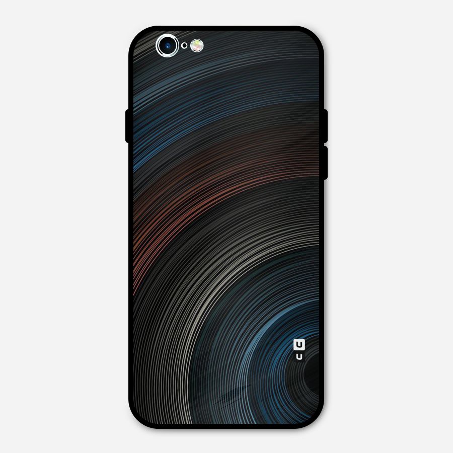 Dark Shade Swirls Metal Back Case for iPhone 6 6s