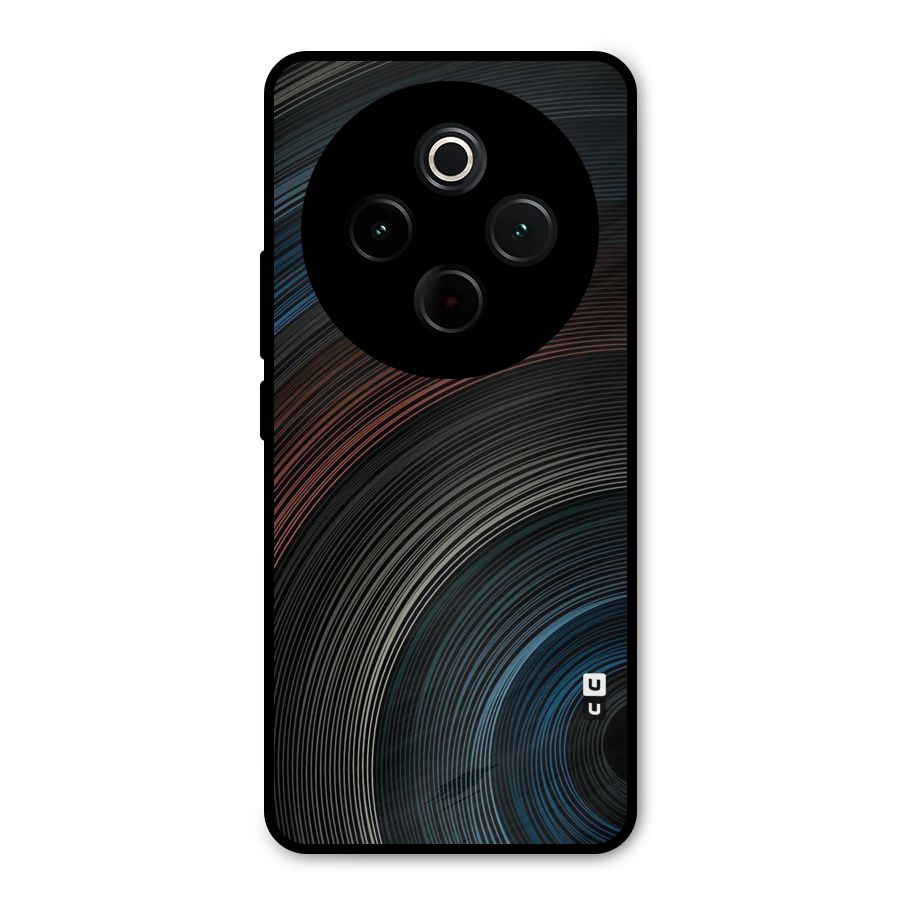 Dark Shade Swirls Metal Back Case for iQOO Z10