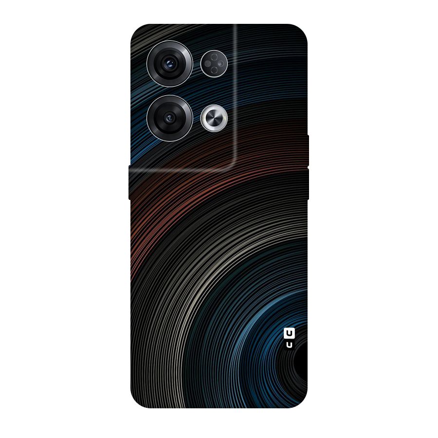 Dark Shade Swirls Original Polycarbonate Back Case for Oppo Reno8 Pro 5G