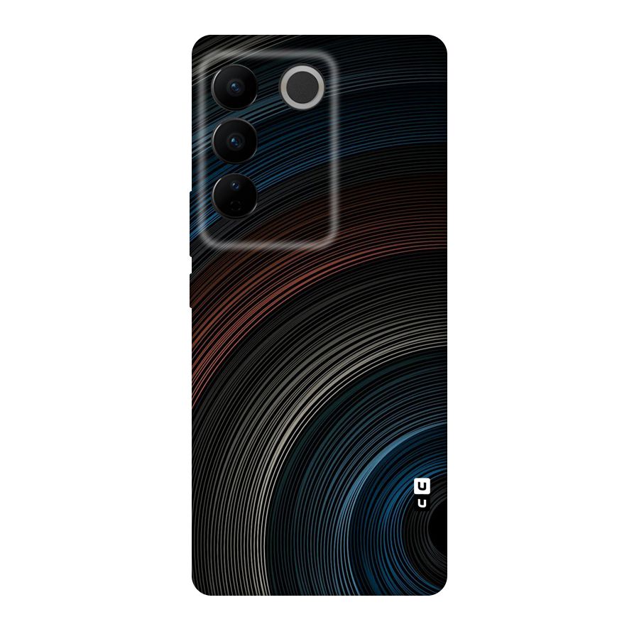 Dark Shade Swirls Original Polycarbonate Back Case for Vivo V27