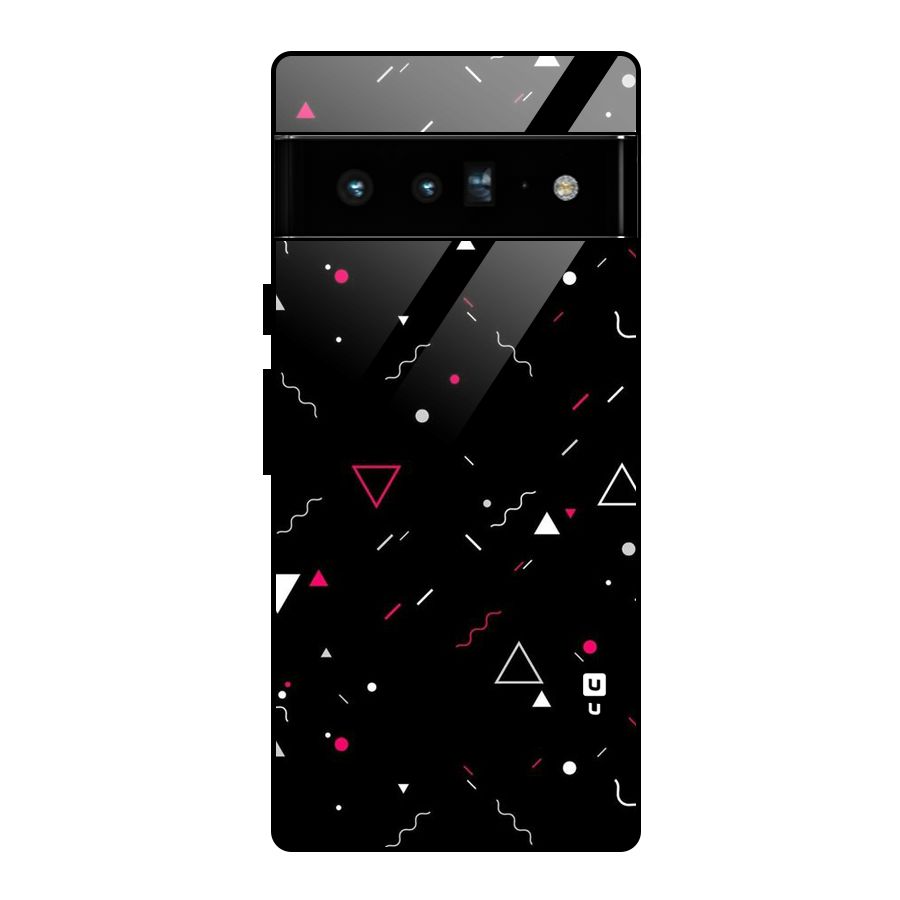 Dark Shapes Design Glass Back Case for Google Pixel 6 Pro