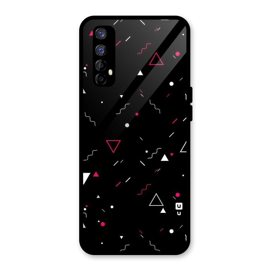 Dark Shapes Design Glass Back Case for Realme Narzo 20 Pro
