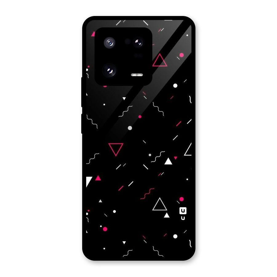 Dark Shapes Design Glass Back Case for Xiaomi 13 Pro