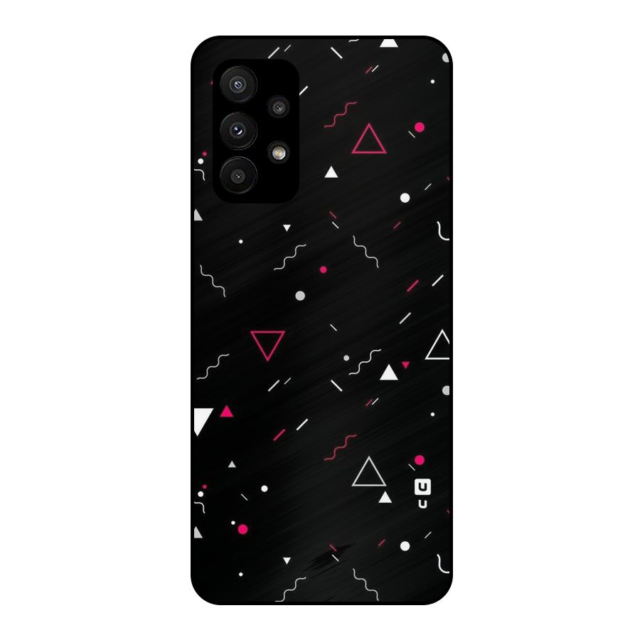 Dark Shapes Design Metal Back Case for Galaxy A23