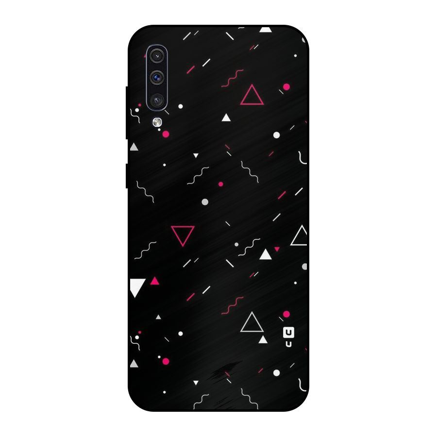 Dark Shapes Design Metal Back Case for Galaxy A30s