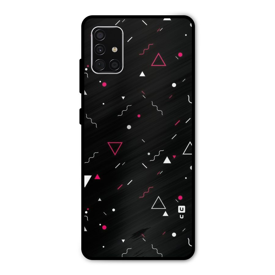 Dark Shapes Design Metal Back Case for Galaxy A51
