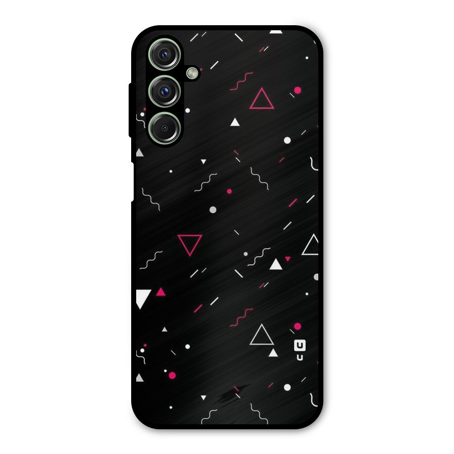 Dark Shapes Design Metal Back Case for Galaxy F34