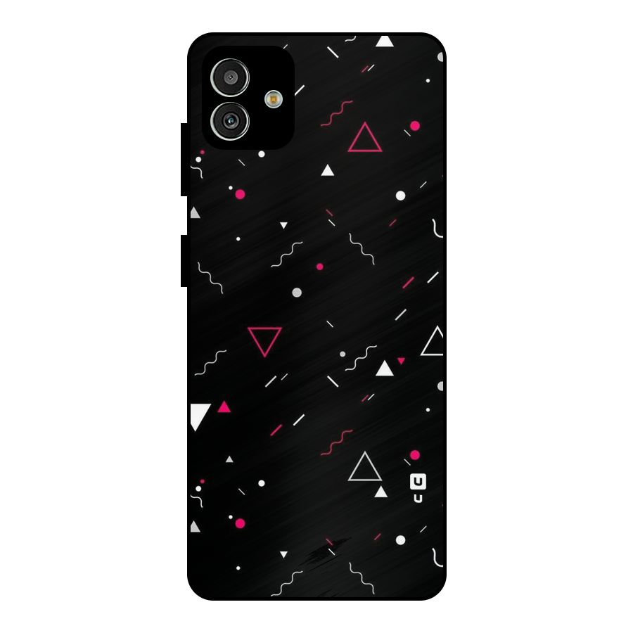Dark Shapes Design Metal Back Case for Galaxy M13 5G