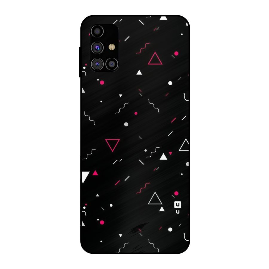 Dark Shapes Design Metal Back Case for Galaxy M31s