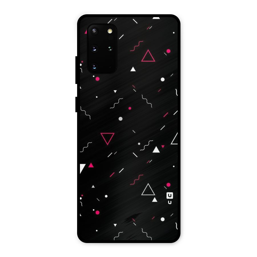 Dark Shapes Design Metal Back Case for Galaxy S20 Plus