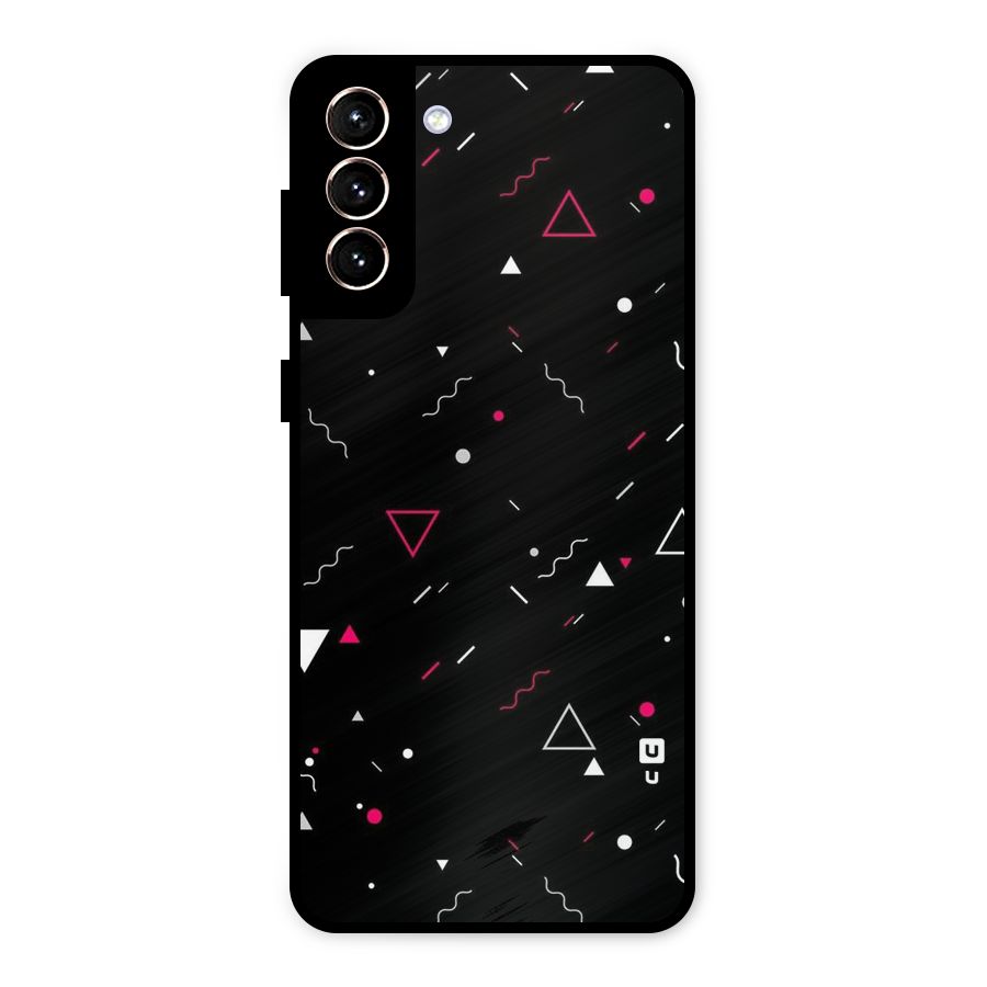 Dark Shapes Design Metal Back Case for Galaxy S21 Plus